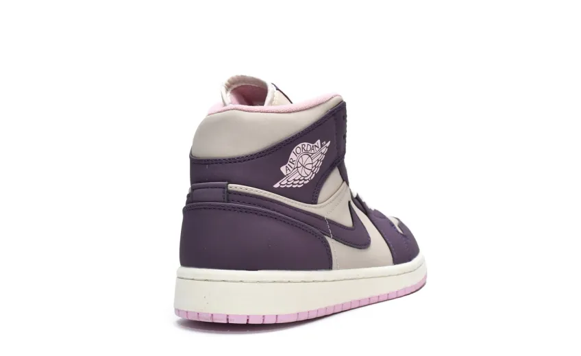 Reps StockX Shoes Air Jordan 1 Mid GS Pro Purple 555112-500??