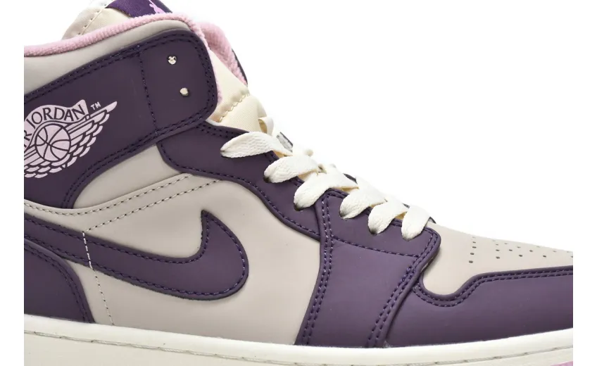 Reps StockX Shoes Air Jordan 1 Mid GS Pro Purple 555112-500??