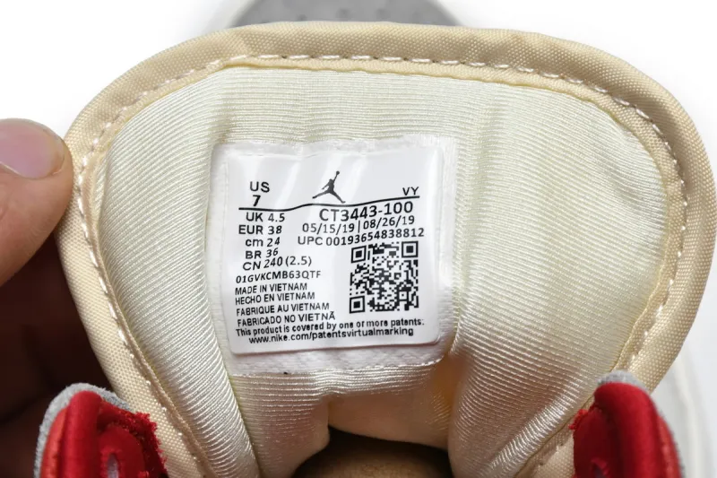 Reps StockX Shoes Air Jordan 1 Mid PRM Sneakersnstuff 20th anniversary Red Grey CT3443-100 ??