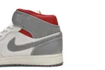 Reps StockX Shoes Air Jordan 1 Mid PRM Sneakersnstuff 20th anniversary Red Grey CT3443-100 ??