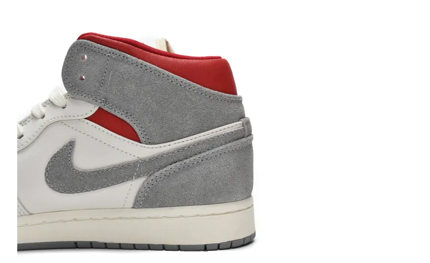 Reps StockX Shoes Air Jordan 1 Mid PRM Sneakersnstuff 20th anniversary Red Grey CT3443-100 ??