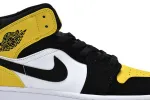 Reps StockX Shoes Air Jordan 1 Mid Yellow Toe 852542-071??