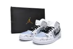Reps StockX Shoes Air Jordan 1 Mid PS5 White Grey Black 554724-130??