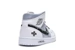 Reps StockX Shoes Air Jordan 1 Mid PS5 White Grey Black 554724-130??