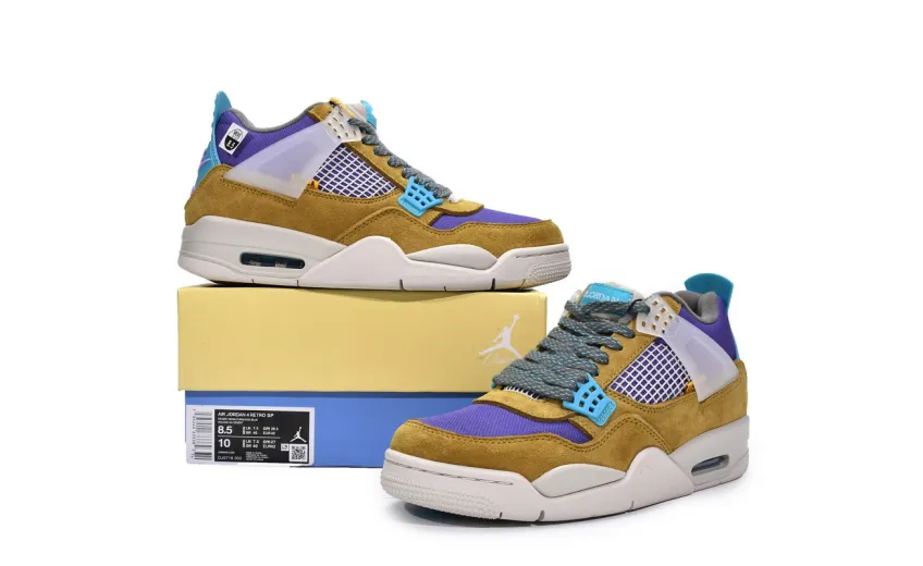 Reps StockX Shoes Union LA x Air Jordan 4 Retro SP Desert Moss DJ5718-300??