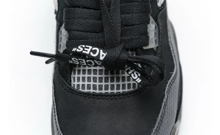 Reps StockX Shoes OFF White x Air Jordan 4 Bred Black Red CV9388-001??