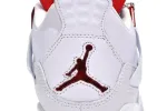 Jordan 4 White And Red Metallic