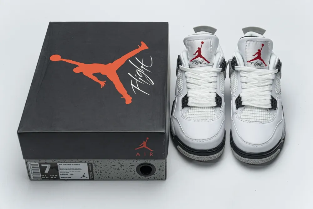 Reps StockX Shoes Air Jordan 4 Retro White Cement 840606-192??