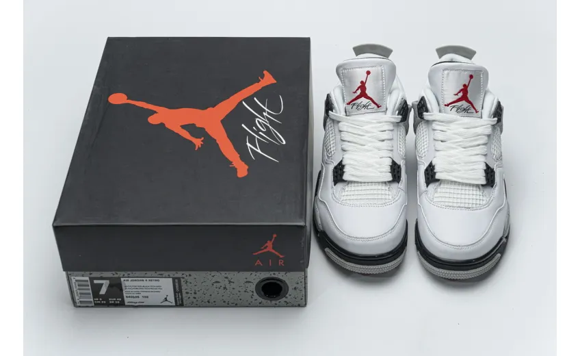 Reps StockX Shoes Air Jordan 4 Retro White Cement 840606-192??