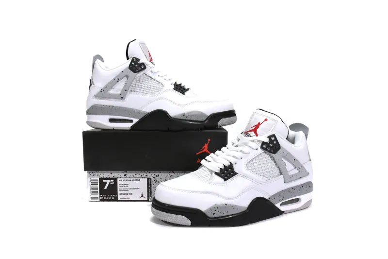 Reps StockX Shoes Air Jordan 4 Retro White Cement 840606-192??
