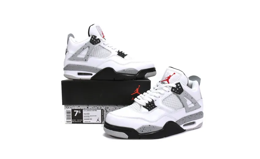 Reps StockX Shoes Air Jordan 4 Retro White Cement 840606-192??