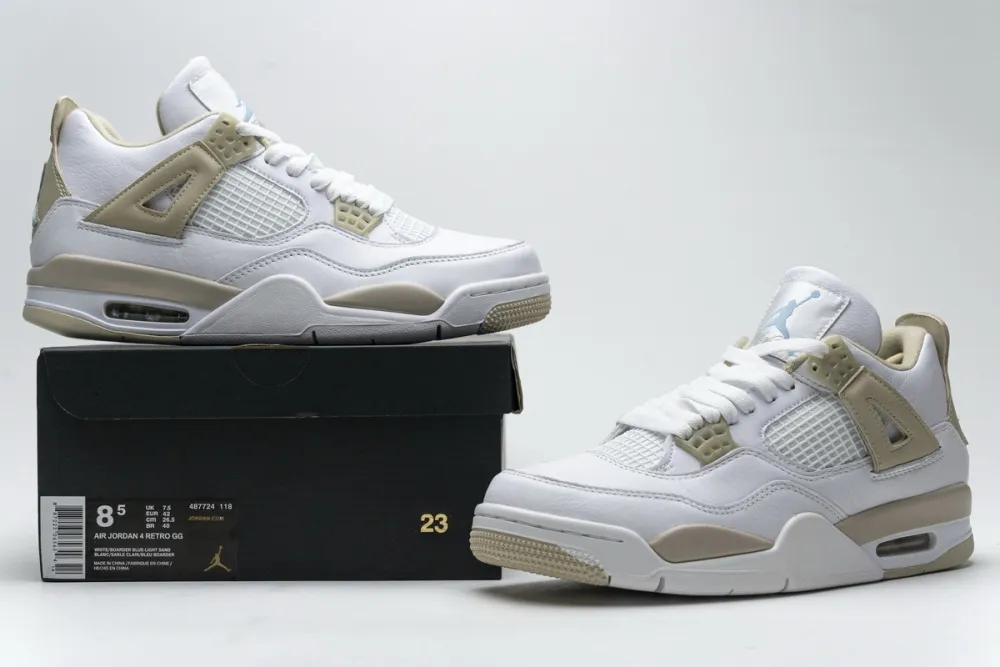 Reps StockX Shoes Air Jordan 4 Retro Sand Linen 487724-118??