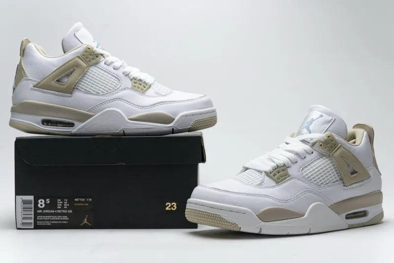 Reps StockX Shoes Air Jordan 4 Retro Sand Linen 487724-118??