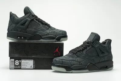  Air Jordan 4 Retro KAWS Black 930155-001 01