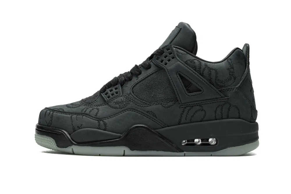 Reps StockX Shoes Air Jordan 4 Retro KAWS Black 930155-001??