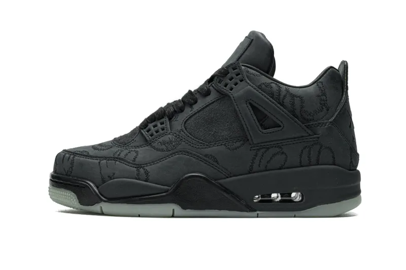 Reps StockX Shoes Air Jordan 4 Retro KAWS Black 930155-001??