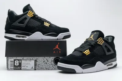  Air Jordan 4 Retro “Royalty” Black Gold 308497-032 01