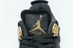 Reps StockX Shoes Air Jordan 4 Retro “Royalty” Black Gold 308497-032??