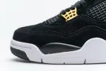Reps StockX Shoes Air Jordan 4 Retro “Royalty” Black Gold 308497-032??