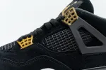 Reps StockX Shoes Air Jordan 4 Retro “Royalty” Black Gold 308497-032??