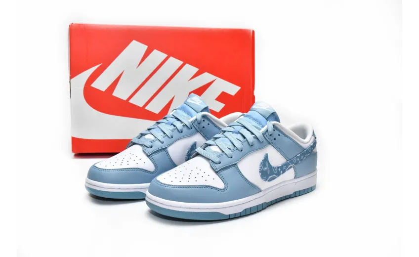 Reps StockX Shoes Nike Dunk Low Blue Paisley DH4401-101??