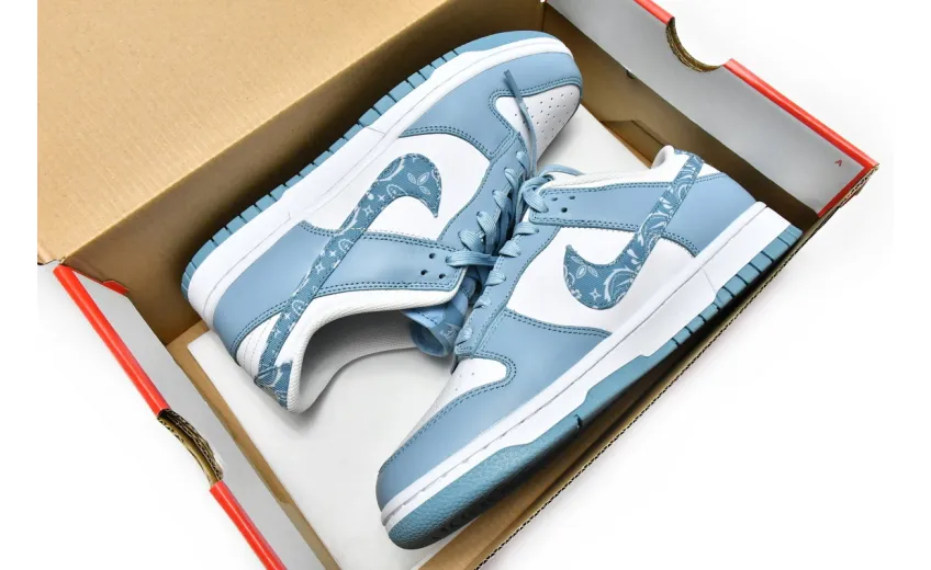 Reps StockX Shoes Nike Dunk Low Blue Paisley DH4401-101??