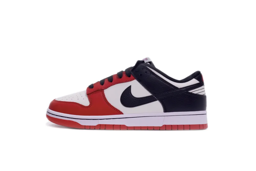 Reps StockX Shoes NBA x Nike Dunk Low EMB 75th Anniversary Red White Black DD3363-100??