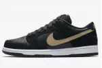 Reps StockX Shoes Nike SB Dunk Low Takashi Black Gold BQ6817-002??
