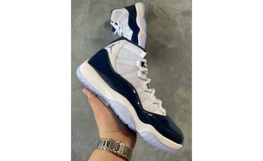 Reps StockX Shoes Air Jordan 11 Retro UNC Win Like 82 Black White 378037-123??