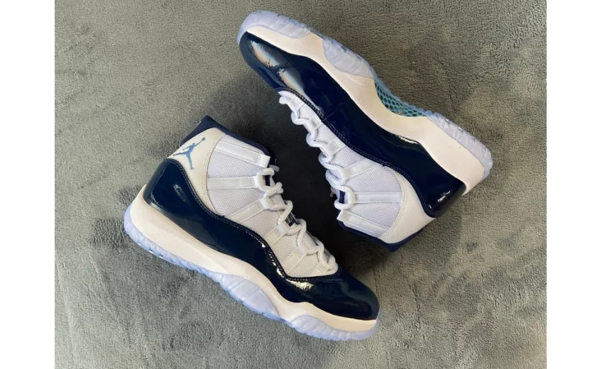Reps StockX Shoes Air Jordan 11 Retro UNC Win Like 82 Black White 378037-123??
