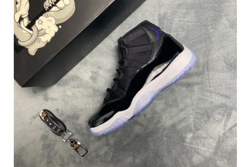 Reps StockX Shoes Air Jordan 11 Space Jam Black 378037-003??