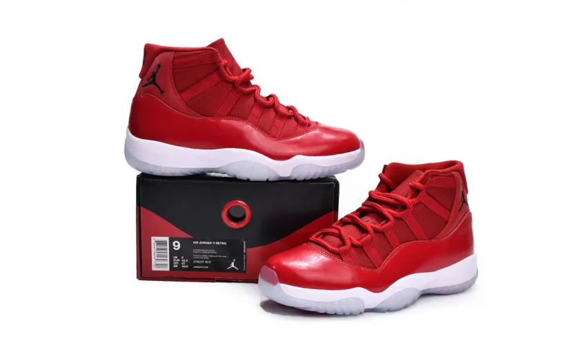 Reps StockX Shoes Air Jordan 11 Retro Win Like 96 Red 378037-623??