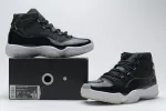 Reps StockX Shoes Air Jordan 11 25th Anniversary Black Silver Eyelets CT8012-011??