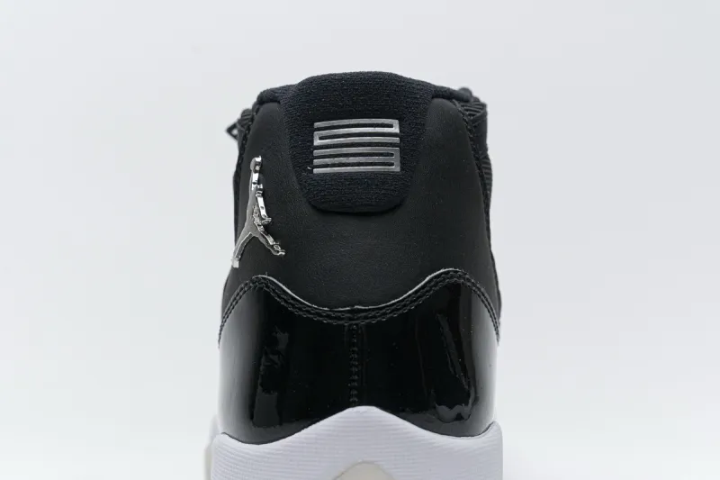 Reps StockX Shoes Air Jordan 11 25th Anniversary Black Silver Eyelets CT8012-011??