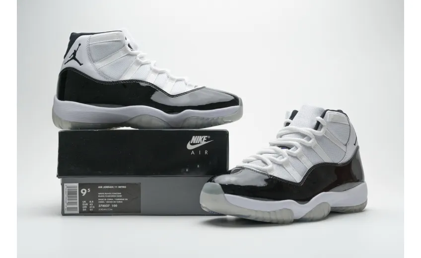 Reps StockX Shoes Air Jordan 11 Retro “Concord” White Black 378037-100??
