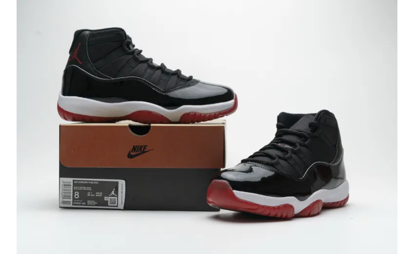 Reps StockX Shoes Air Jordan 11 Retro “Bred 2019” Black Red 378037-061??