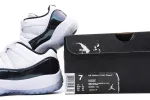 Reps StockX Shoes Air Jordan 11 Emerald Easter Black White 528895-145??