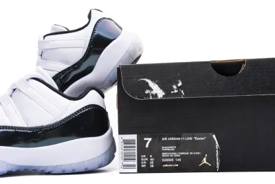  Air Jordan 11 Emerald Easter Black White 528895-145 02