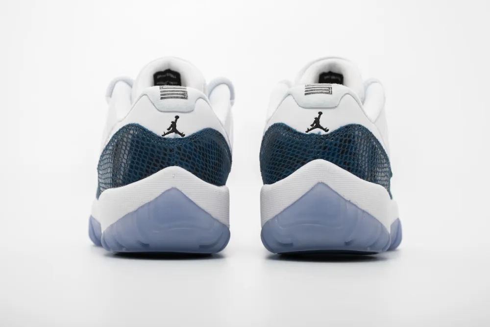 fake jordan 11 low snake navy
