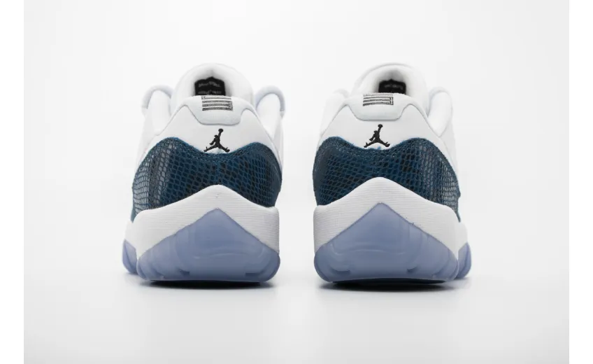fake jordan 11 low snake navy