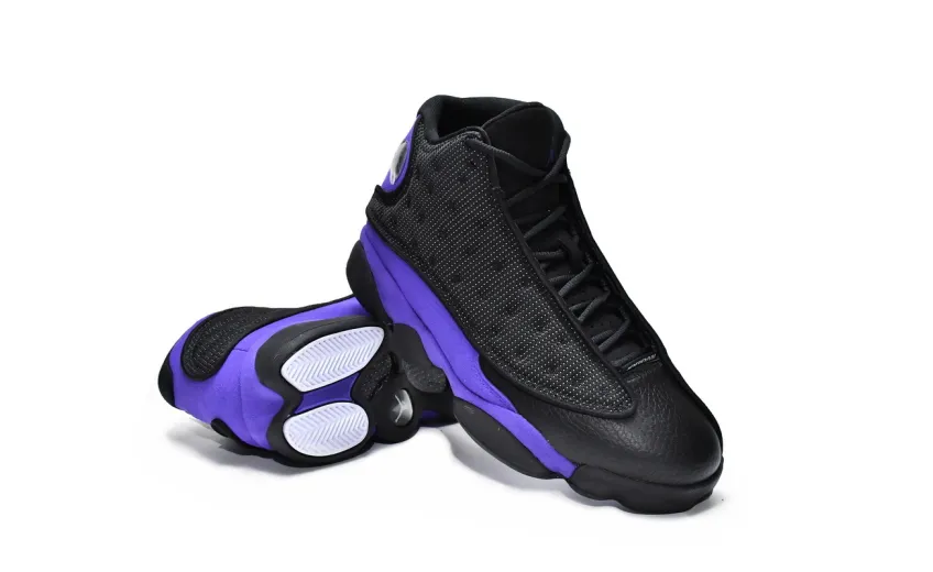 jordan 13 purple and black reps