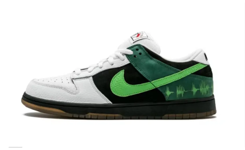 Reps StockX Shoes Nike SB Dunk Low C&K White Black Green 313170-031??