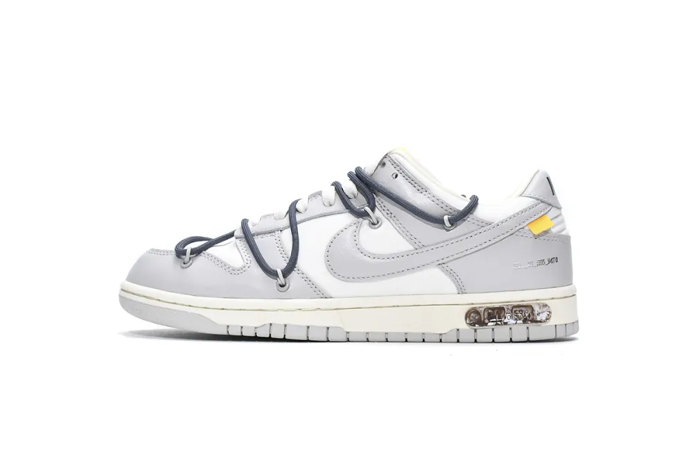 Reps StockX Shoes OFF WHITE x Nike Dunk SB Low The 50 NO.41 White Gray DM1602-105??