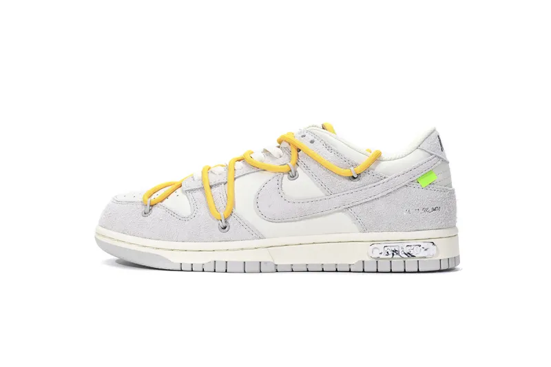 Reps StockX Shoes OFF WHITE x Nike Dunk SB Low The 50 NO.39 White Gray DJ0950-109??