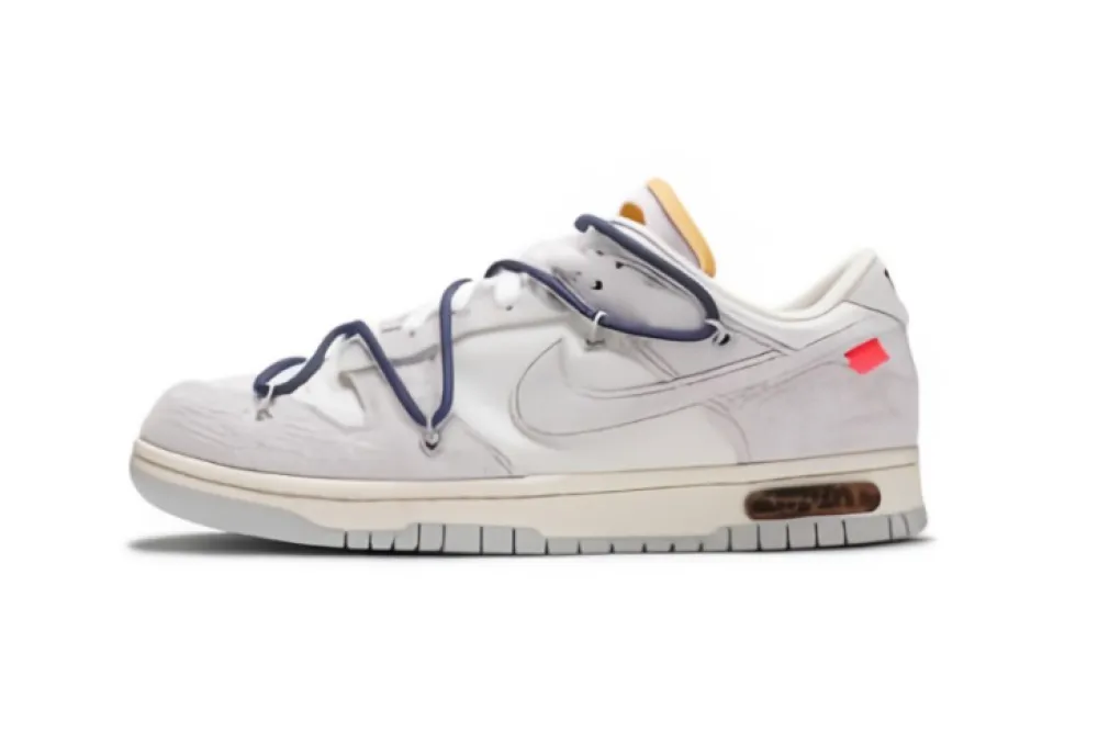 Reps StockX Shoes OFF WHITE x Nike Dunk SB Low The 50 NO.18 White Gray DJ0950-112??
