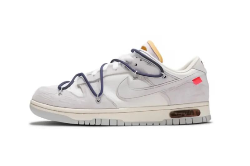 Reps StockX Shoes OFF WHITE x Nike Dunk SB Low The 50 NO.18 White Gray DJ0950-112??