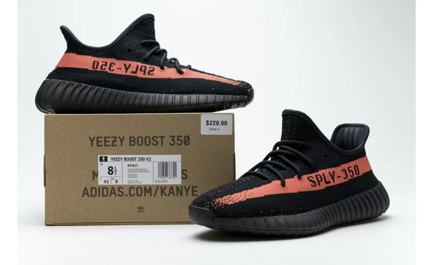 Reps StockX Shoes Adidas Yeezy Boost 350 V2 “Core Black Red” BY9612??