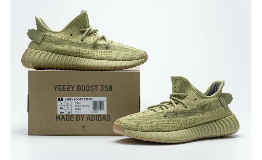 Reps StockX Shoes Adidas Yeezy Boost 350 V2 Sulfur FY5346??