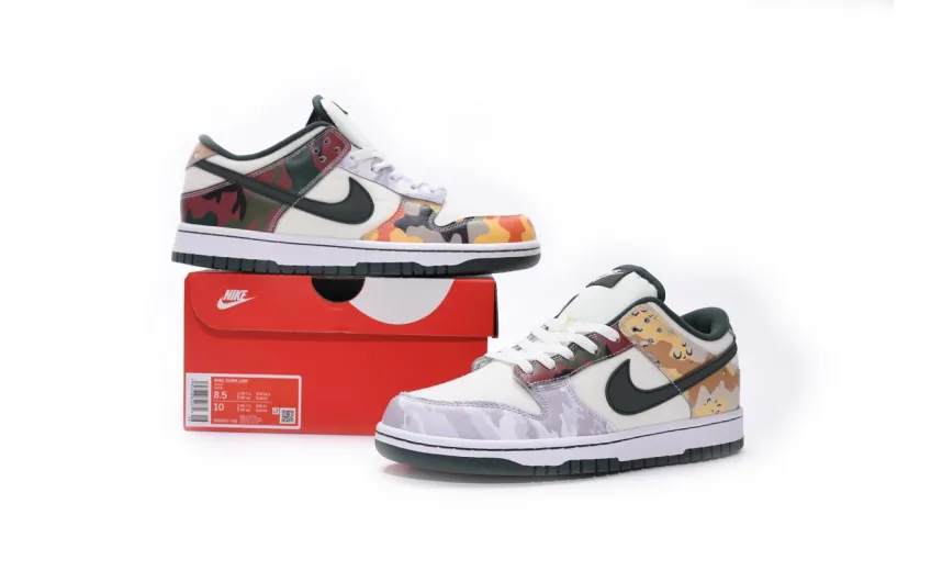  Nike Dunk Low SE Sail Multi-Camo DH0957-100 