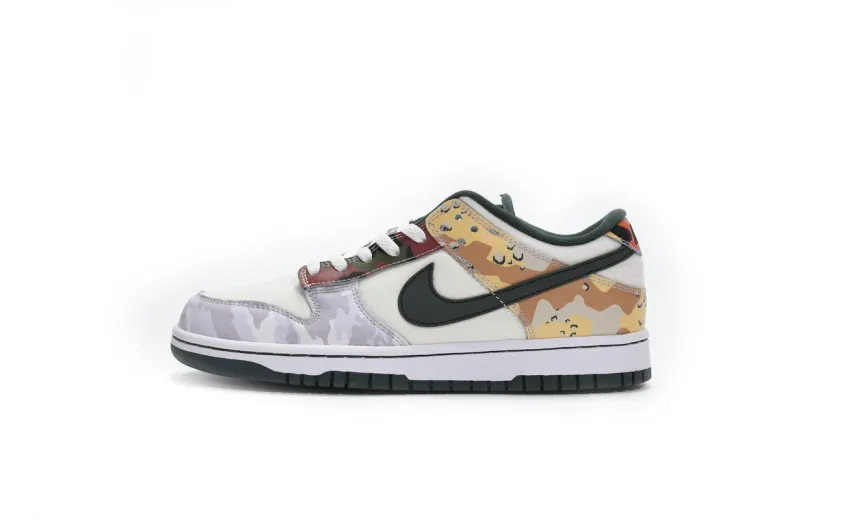  Nike Dunk Low SE Sail Multi-Camo DH0957-100 
